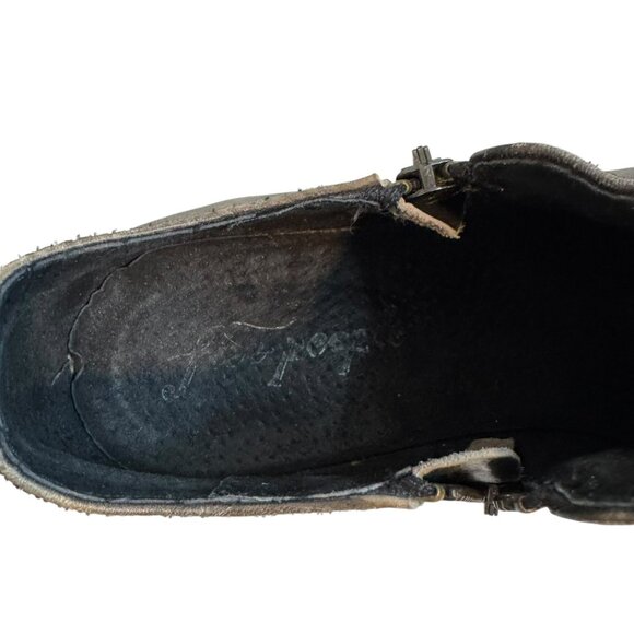 Free People Leather Woven Pointed Toe Ankle Booties | Made in Portugal | Size 37 - Picture 6 of 10